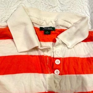 Cropped top cream and peach